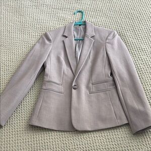 Gray Tailored Blazer with Notched Lapels